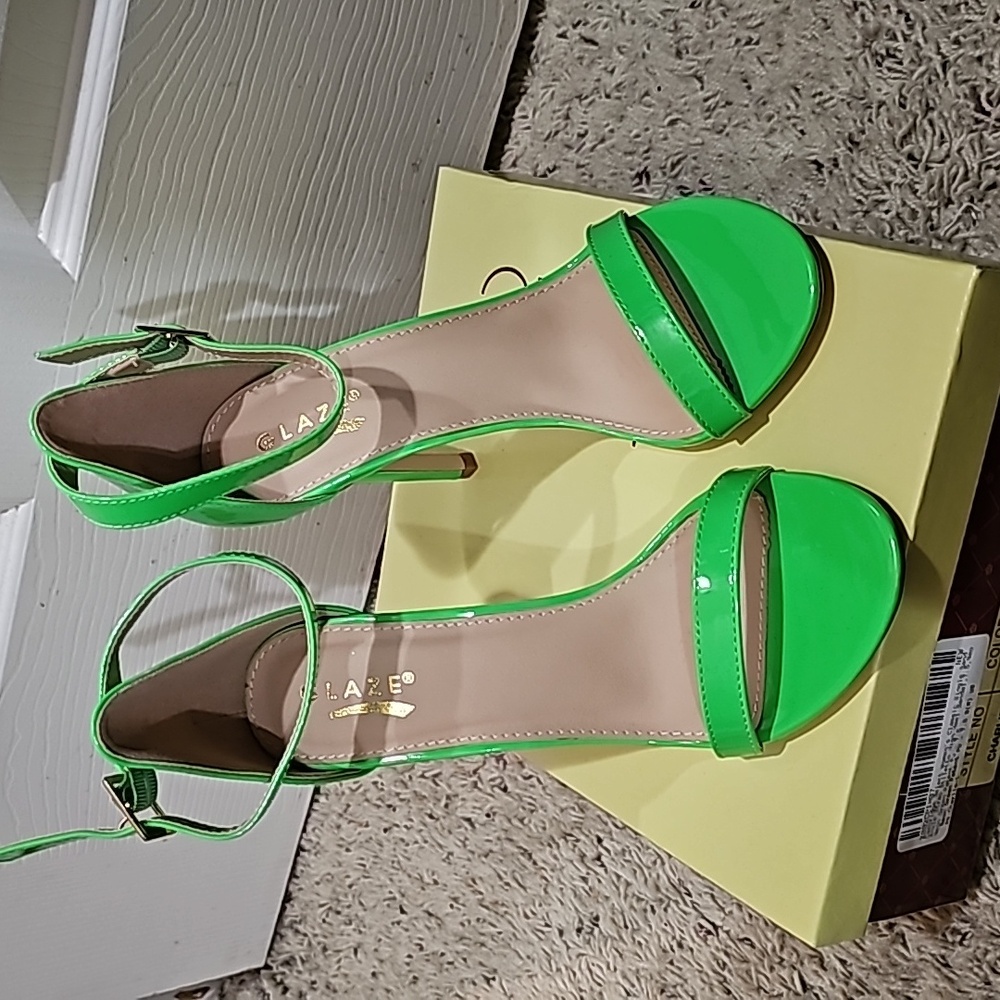 Neon Green Heels